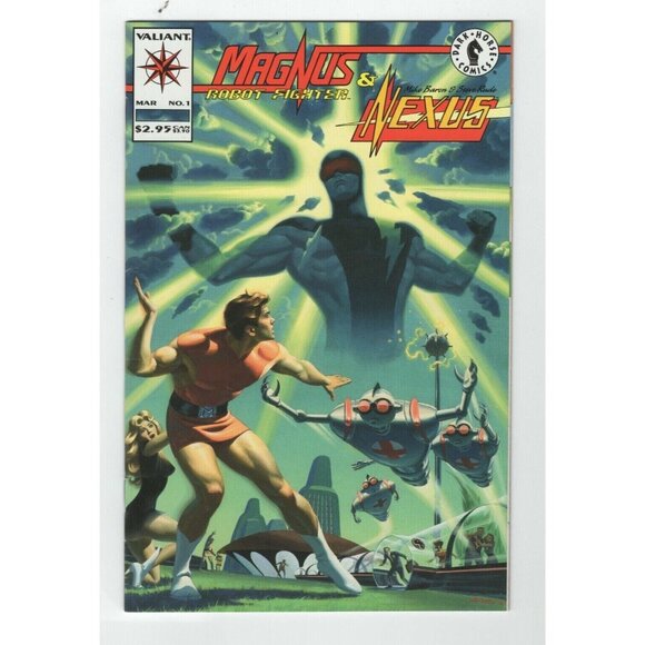 Vintage Dark Horse Magnus Robot Fighter & Nexus #1 Comic Book 93 Mike Baron - Picture 1 of 10